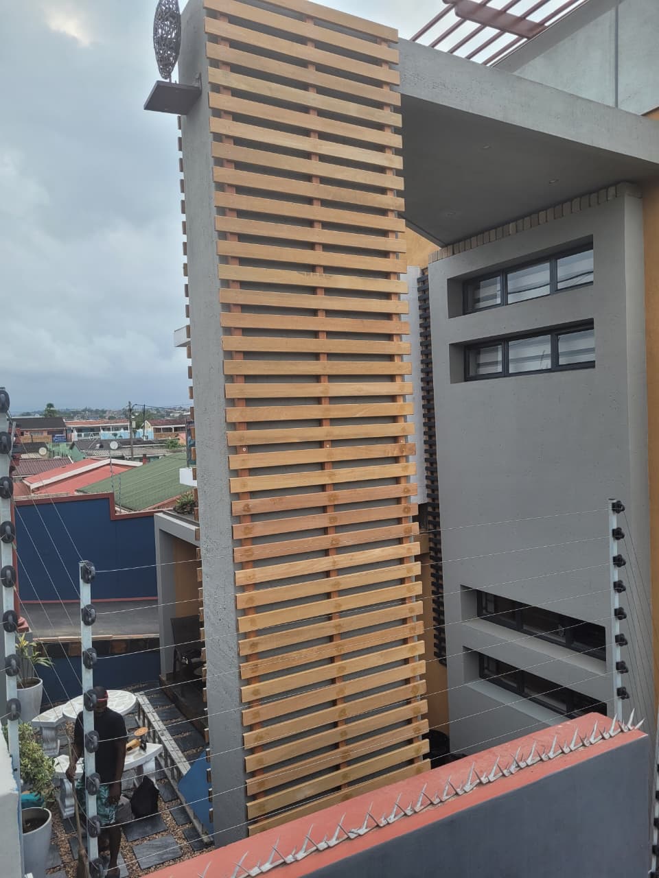 Exterior timber cladding on residential property in KwaZulu-Natal