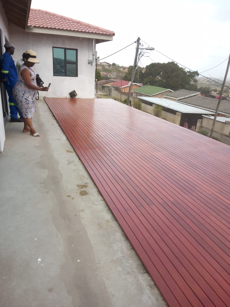 Custom timber decking foundation and installation